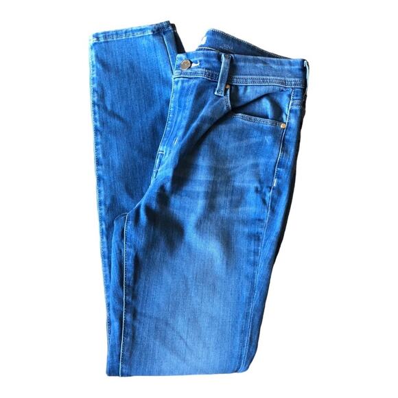 Fidelity Sola NWT Mid Rise Raw Edge Step Hem Ankle Jeans, Perfidia Wash, 28 - Picture 3 of 14